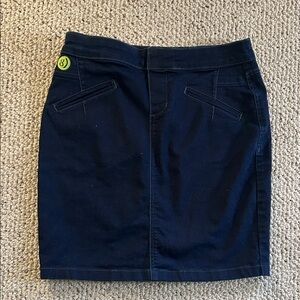 Beija flor Classic Navy Jean  Pencil Skirt